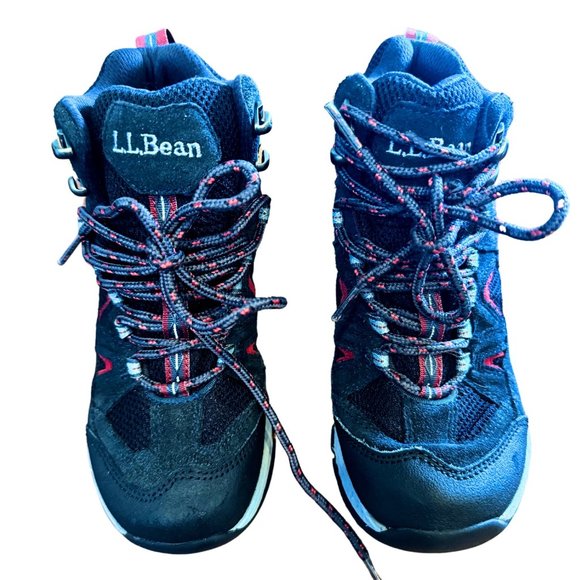 LL Bean Kids Boys Dri-Lex Waterproof Hiking Trail Winter Snow Boots Sz 1 - Picture 1 of 8